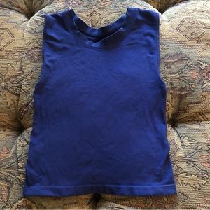 Intimately Free People XS/S Muscle Shirt Tank Top Nylon Spandex Dark Blue